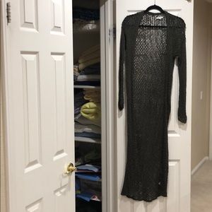 American Eagle Olive Green Duster Sweater